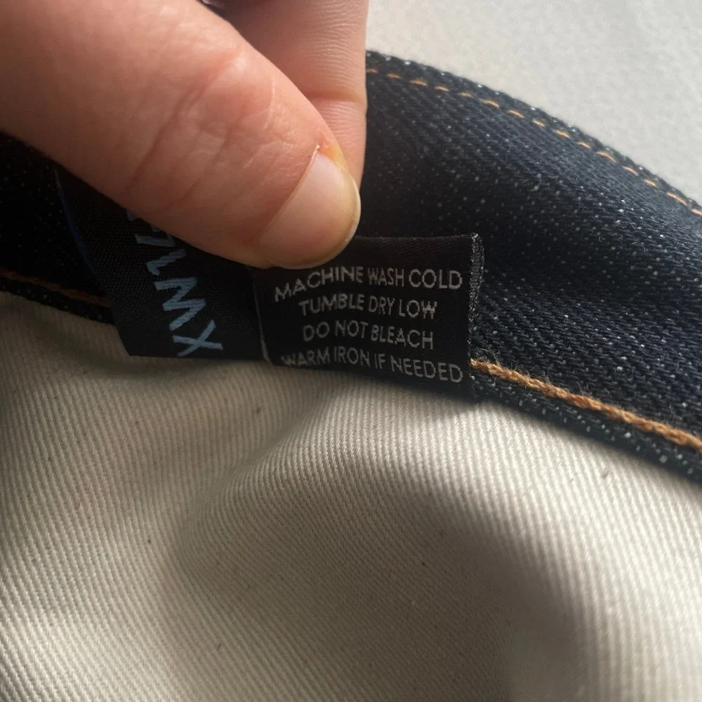 Dillon Montara Selvaged Denim Dark Raw Wash Straight Leg Blue Size‎ 28x32